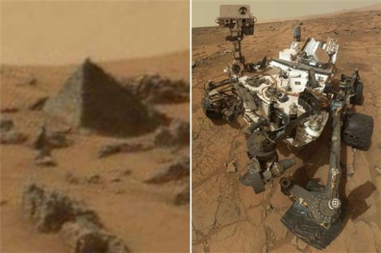 火星上金字塔照片图片